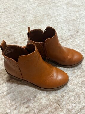 Kids Tan Classic Ankle Boots - Brown